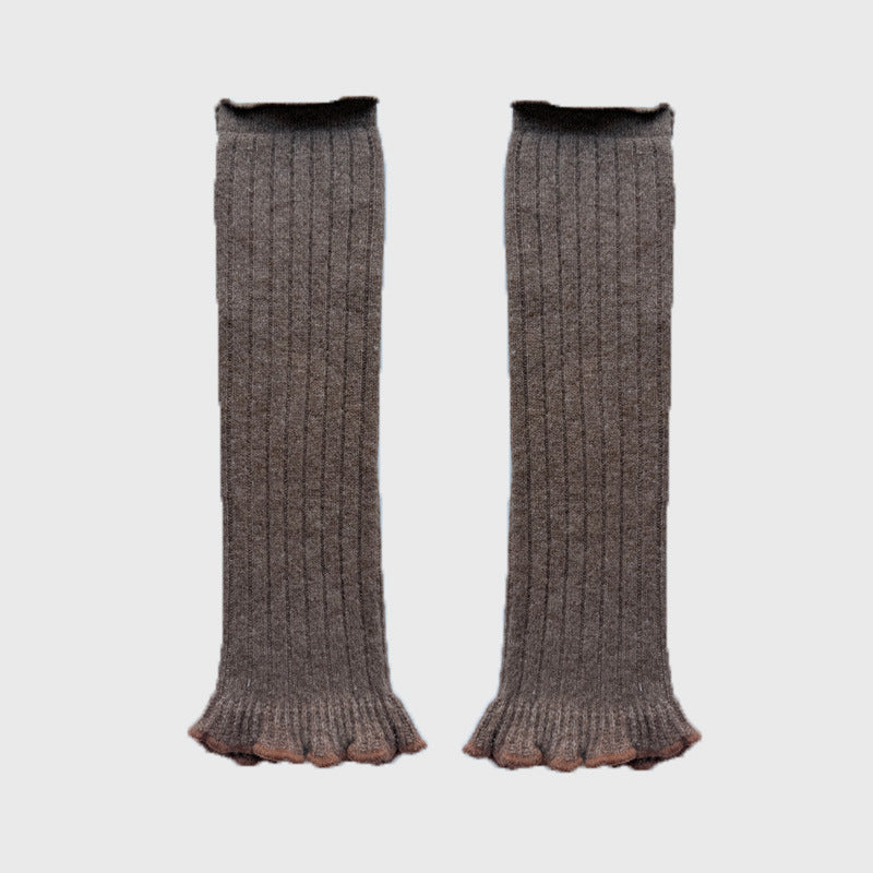 Lace Trim Ballet-Inspired Leg Warmers  M5A131