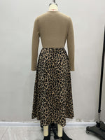 Load image into Gallery viewer, Crisscross VNeck Draping Long Sleeve Dress N6C206