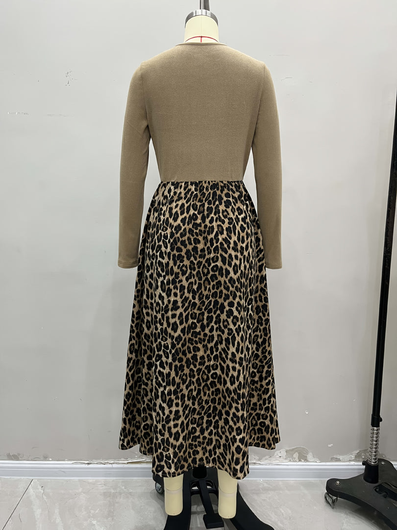 Crisscross VNeck Draping Long Sleeve Dress N6C206