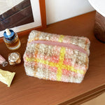 Load image into Gallery viewer, Womens Candy Color Plush Cosmetic Bag N6K109