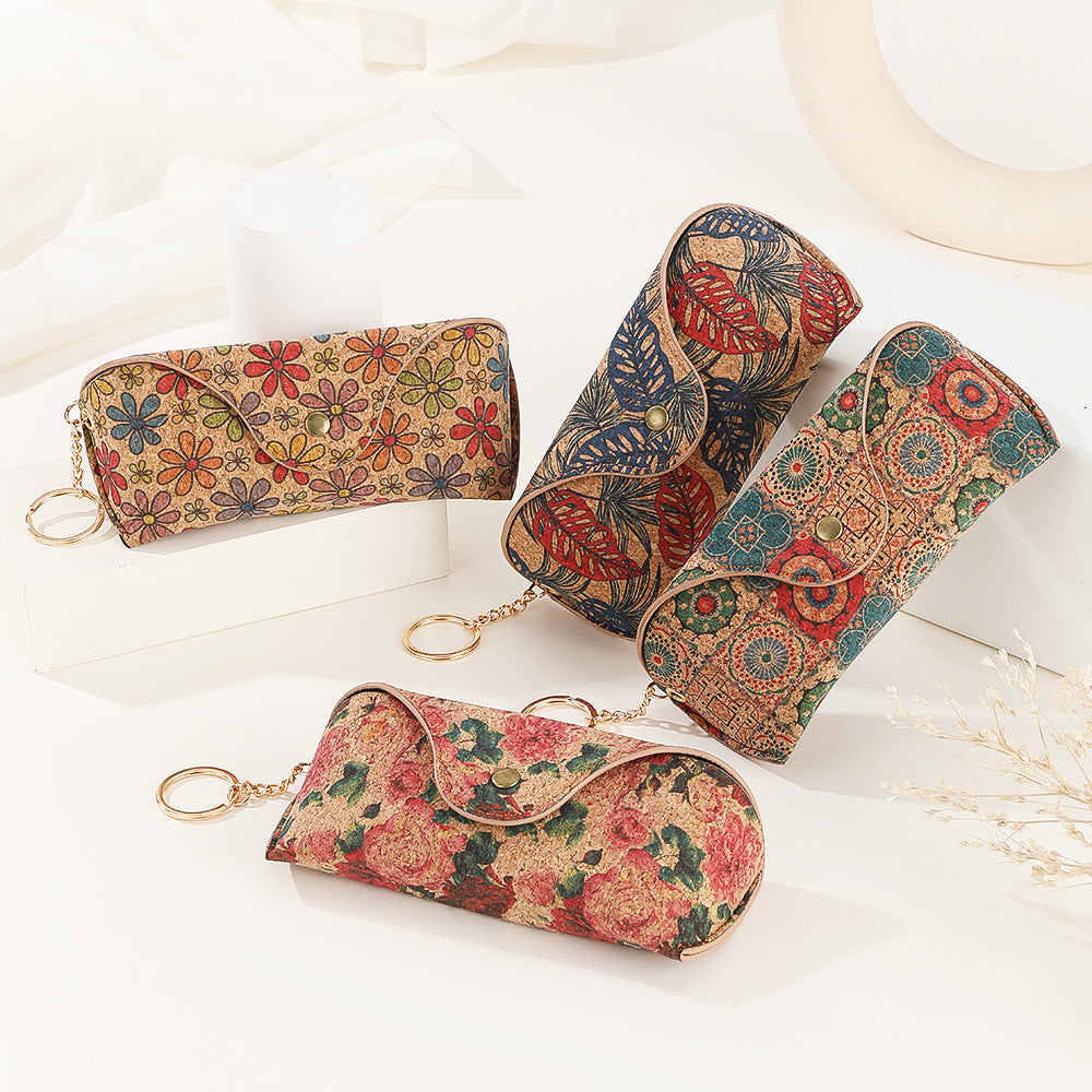 Portuguese Cork Portable Eyeglasses Case Travel N6E092