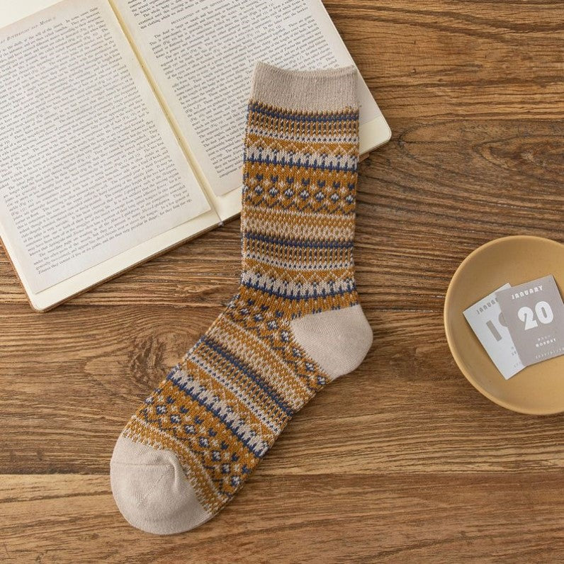 Lightweight Cotton Stackable Mid-Calf Socks M5A033