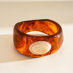 Load image into Gallery viewer, Vintage Leather Leopard Braided Magnetic Clasp Bangle N6H088