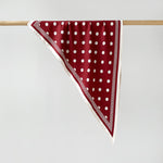 Load image into Gallery viewer, Polka Dot Print Triangle Scarf Satin Twill Women N6G218