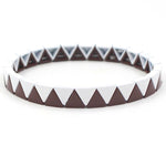 Load image into Gallery viewer, Rainbow Triangles Bracelet Modular Gold Enamel S5P050