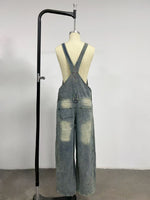 Load image into Gallery viewer, Loose Fit Relaxed Denim Overalls Women N6D166