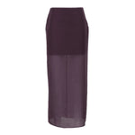 Load image into Gallery viewer, Double Layer Sheer Tulle Pencil Skirt High Waist Slit N6C195