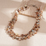 Load image into Gallery viewer, Irregular Shell Beaded Choker Necklace Vacation Women N6H098