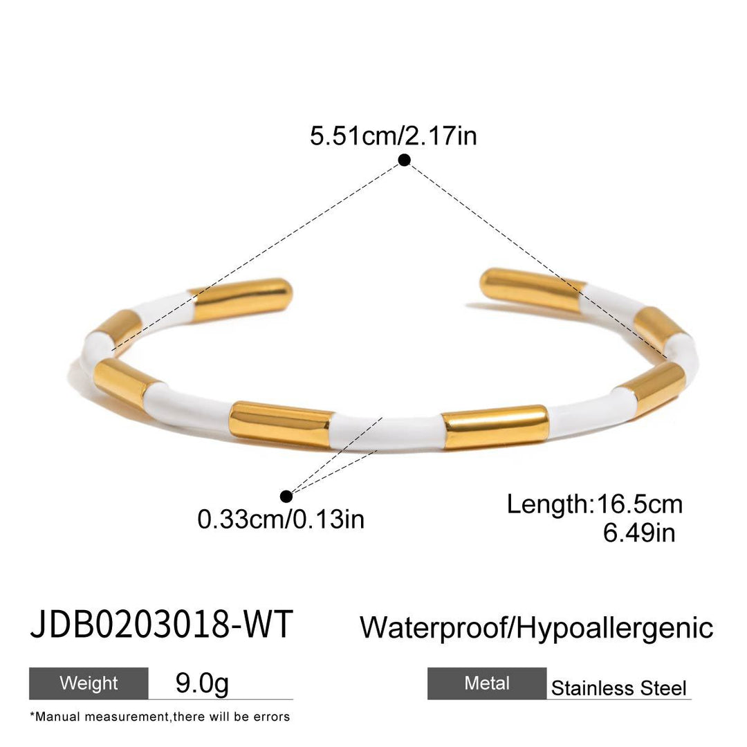 Steel Fadeproof Plated Bangle Mirror Finish S5P198