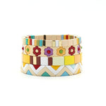 Load image into Gallery viewer, Rainbow Enamel Necklace Set Painterly Palette S5P041