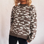 Load image into Gallery viewer, Contrast Jacquard Round Sweater Lightweight Options N5Z966

