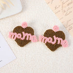 Load image into Gallery viewer, Bohemian Handmade Rainbow Heart Beaded Earrings N6D506