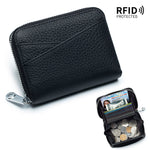 Load image into Gallery viewer, RFID Accordion Card Holder with Zip Coin Purse  N6D019
