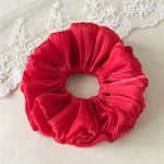 Load image into Gallery viewer, Gentle Ruched Bloom Scrunchie Women N6D007
