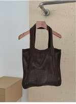 Load image into Gallery viewer, Mesh Crochet Tote Bag Vintage Women N6C060
