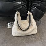 Load image into Gallery viewer, Women's Plush Large Tote Shoulder Bag N6J178
