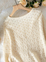 Load image into Gallery viewer, Lace Knit Cardigan Skirt Set Women N6C379