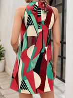 Load image into Gallery viewer, Round Neck Pullover Printed Sleeveless Dress N6F235