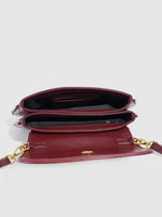 Load image into Gallery viewer, Burgundy Large Capacity Baguette Bag Commute Women N6C029