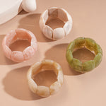 Load image into Gallery viewer, Acrylic Ombré Square Segment Statement Bangle Women N6H080
