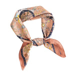 Load image into Gallery viewer, Floral Print Faux Silk Square Scarf  M5A245