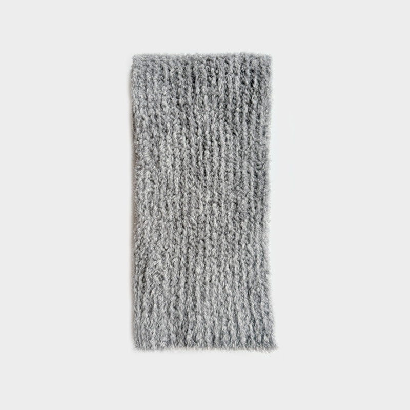 25% Wool Blend Fluffy Knit Scarf Women S5P677