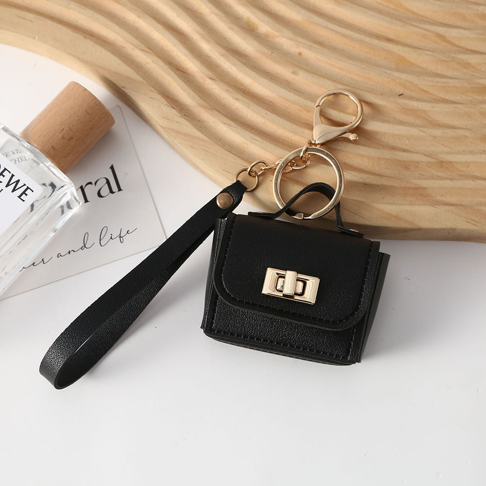 Mini Leather Coin Purse Keychain Portable Small Pouch N6G084
