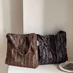 Load image into Gallery viewer, Vintage Brushed Denim Shoulder Bag Women S5P703