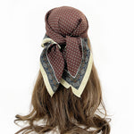 Load image into Gallery viewer, Paisley Bandana Scarf 70x70cm Houndstooth Hair Wrap N6G216
