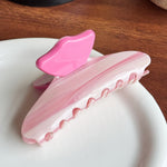 Load image into Gallery viewer, Color Stripe Acetate Hair Claw Clip Women N6C346