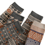 Load image into Gallery viewer, Vintage Ethnic Double Needle Mid-Calf Socks Warm N6H035