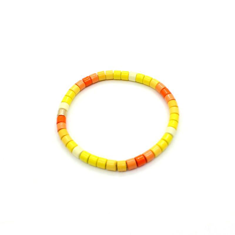 Tube Bead DIY Chain Alloy Enamel Stackable S5P262