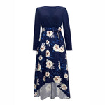 Load image into Gallery viewer, Belted Asymmetric Woven Knit Dress Women N5A096
