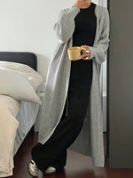 Load image into Gallery viewer, Solid Long Cardigan Elegant Casual Knit Outerwear N6H264