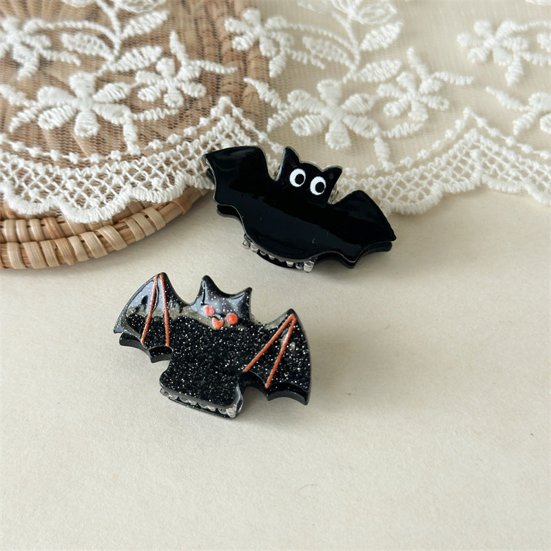 Halloween Pumpkin Bat Ghost Cat Acrylic Claw Clip N6H201