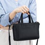 Load image into Gallery viewer, Genuine Leather Top Handle Bag Square Mini Tote N6F111