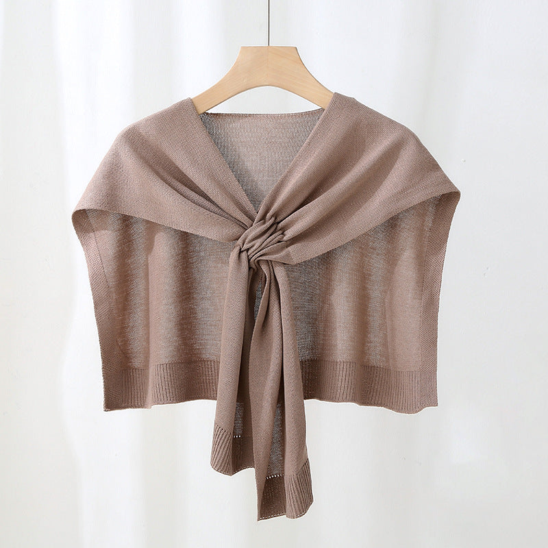 Knit Draping Shawl Lightweight M5A243