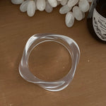 Load image into Gallery viewer, Geometric Ombre Resin Bangle Curved Acetate Contour S5P256