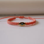 Load image into Gallery viewer, Ethnic Evil Eye Braided Cuff Adjustable  S5P212