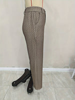 Load image into Gallery viewer, Knit Stretch Slim Straight Pants Women Khaki N6F237