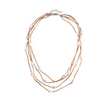 Load image into Gallery viewer, Vintage Multi-Layer Pearl Glass Bead Choker Necklace N6H146
