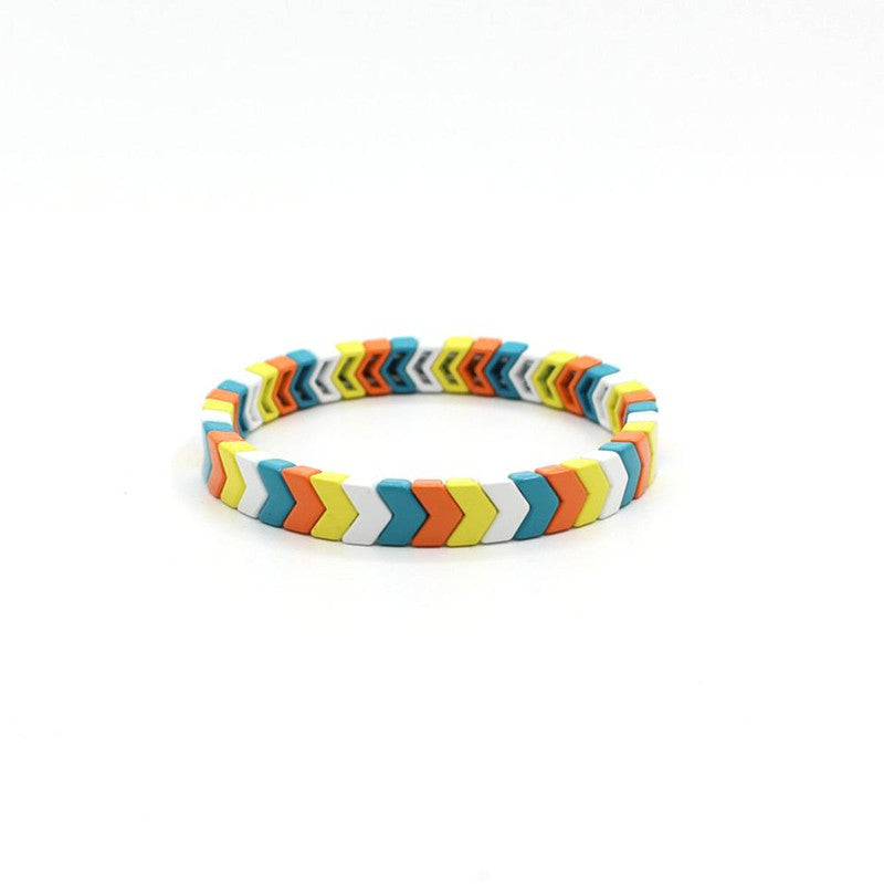 Arrow Bead Gradient DIY Bracelet Alloy Modular Fade S5P259
