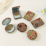Load image into Gallery viewer, Cork Folding Mirror Dual Sided Portable Makeup N6F035