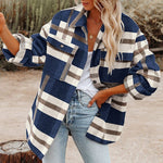 Load image into Gallery viewer, Checked Flannel Shirt Button Front Ultra Heavy N5Z344
