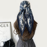 Load image into Gallery viewer, Simulated Silk Herringbone Triangle Scarf Women N6G232