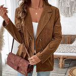 Load image into Gallery viewer, Corduroy Three Button Coat Set In Mid Weight N5Z539
