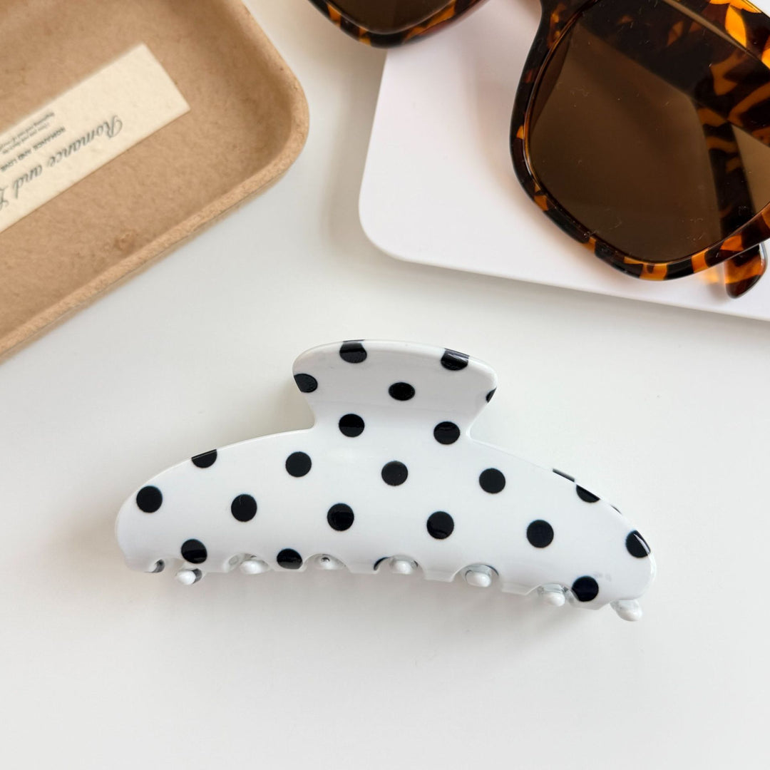 Polka Dot Large Claw Clip Retro Pastel Hair Claw N6F064