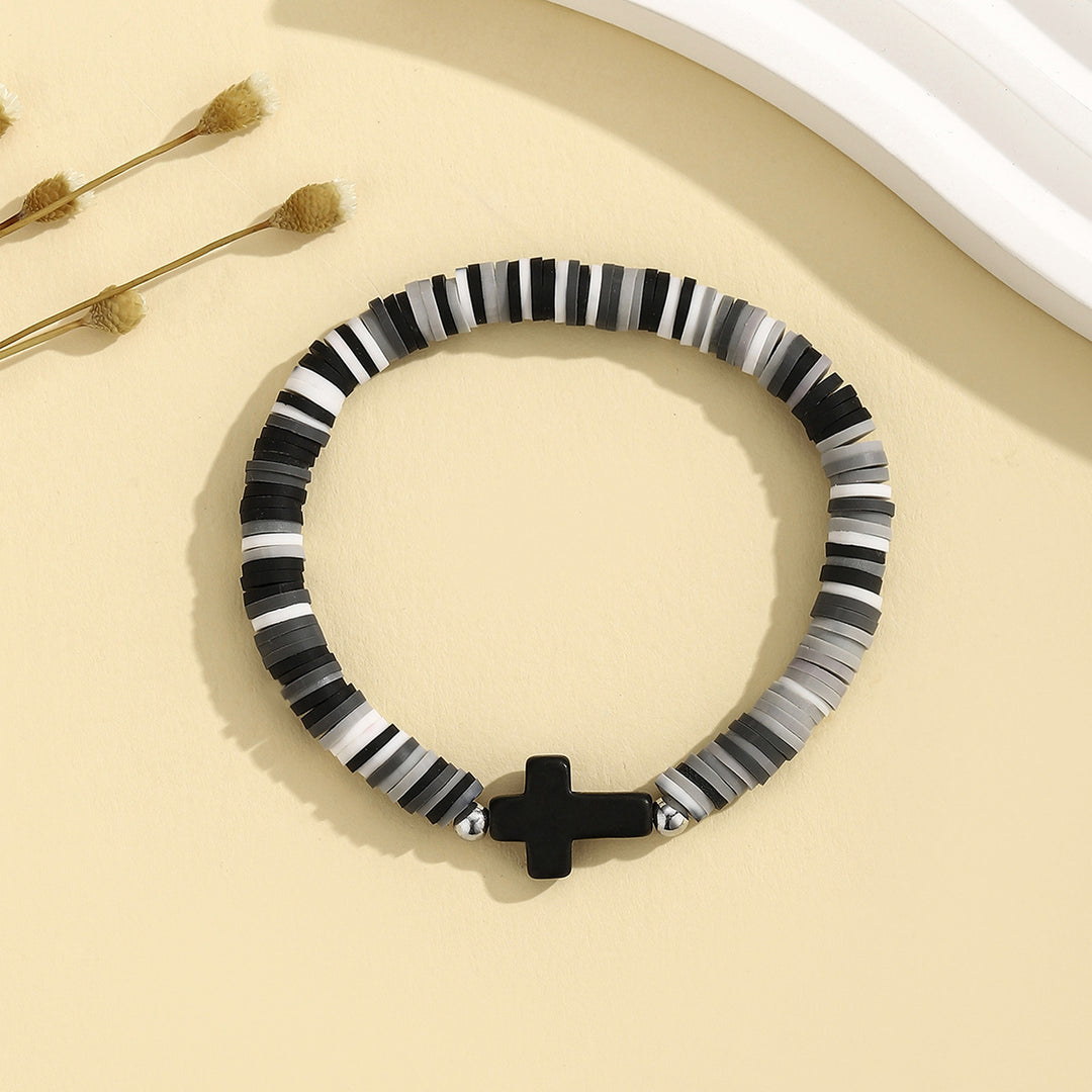 Turquoise Cross Stretch Bracelet S5P612