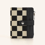 Load image into Gallery viewer, Checkerboard PU Card Holder Wallet Mini Coin Purse N6G091