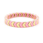 Load image into Gallery viewer, Arrow Beads Bracelet Tribal Enamel Elastic Adjustable S5P049

